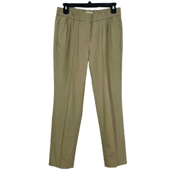 Brunello Cucinelli Elastic Waist Pull On Trouser Pants Tan Size US 4 Pre-Loved - Picture 1 of 6